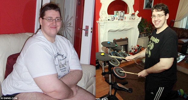 Gamer loses 224 pounds playing Rock Band