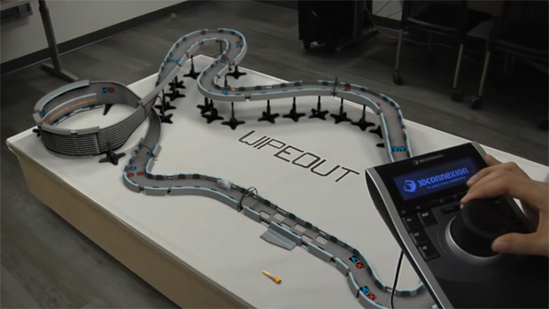 (Probably fake) miniature Wipeout track is too cool