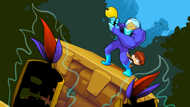 Flush the Goldfish is like Earthworm Jim, but he's a fish