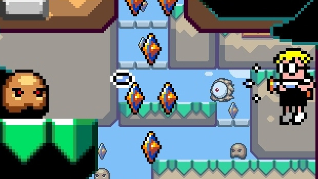 Peep at these 3D Mutant Mudds screens on your 3DS