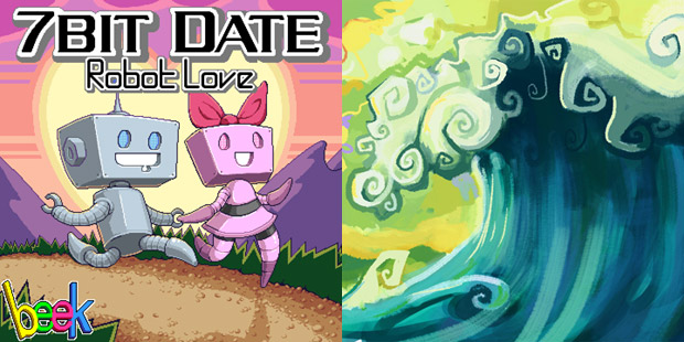 Robotic amore and double-sided chiptune melodies