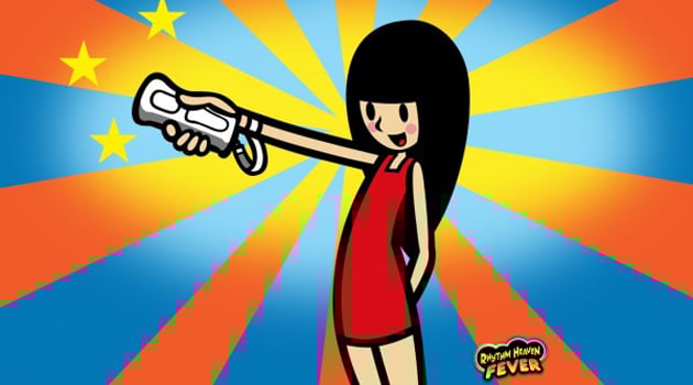 Get your groovy ass on the Rhythm Heaven Fever webpage