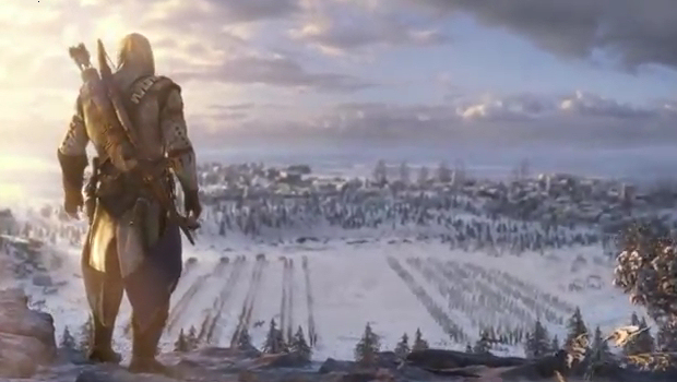 Assassin's Creed III reveal trailer shoots guns in woods