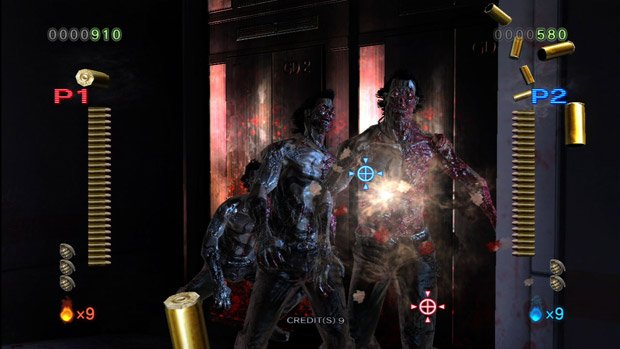 Shooting shirtless zombies in The House of the Dead 4