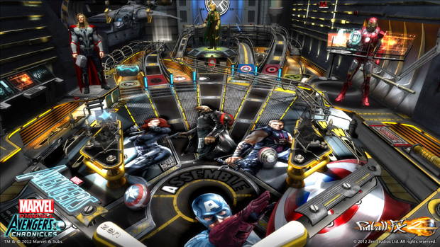 The first look at Zen Studios Avengers pinball table