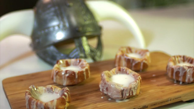 Baking Elder Scrolls sweetrolls with Feast of Fiction