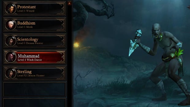 What religions are allowed in Diablo III?