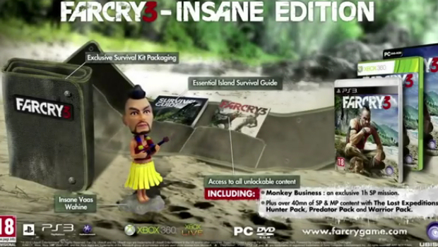 Far Cry 3 'Insane Edition' features bobblehead, DLC