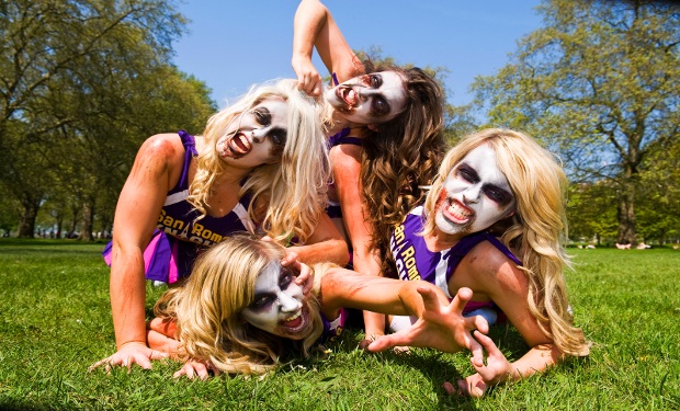 Zombie cheerleaders can be found at London Comic-Con