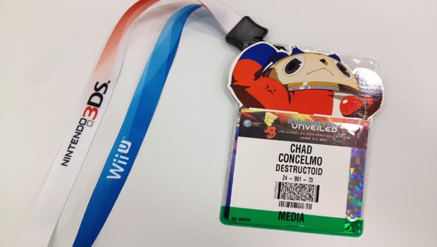 E3: 2012 badges tout Persona, 3DS, and Wii U