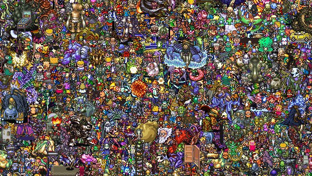 MY EYES!! Wallpaper crammed with 13,000 SNES JRPG sprites