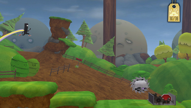 Here's a look at an incomplete stage of Bit.Trip Runner2