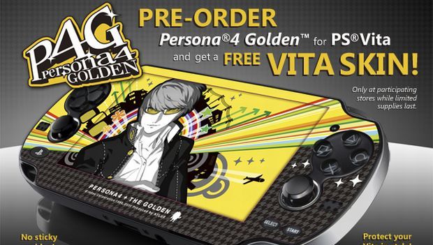 Skinjob: Persona 4 Golden preorders get a cool Vita skin