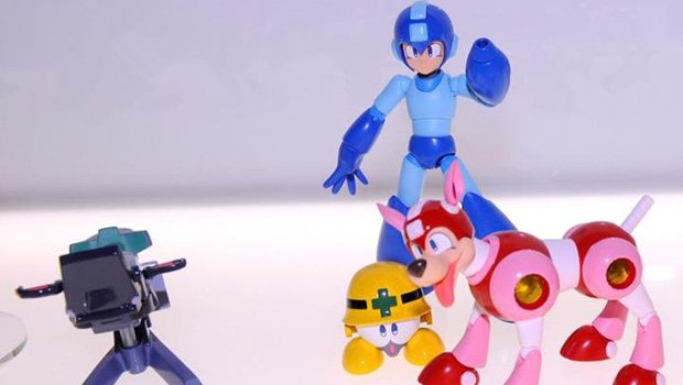 Doggie! Bandai's Rush toy comes with a Mega Man figurine