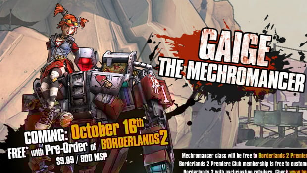 Gaige the Mechromancer details emerge for Borderlands 2