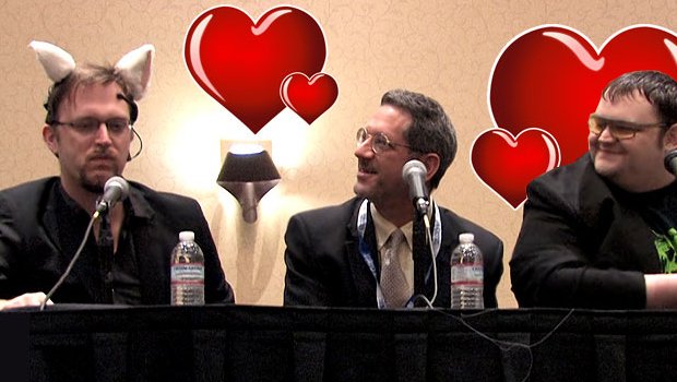 Yahtzee, Moviebob, and Jim Sterling have an Hour of Love