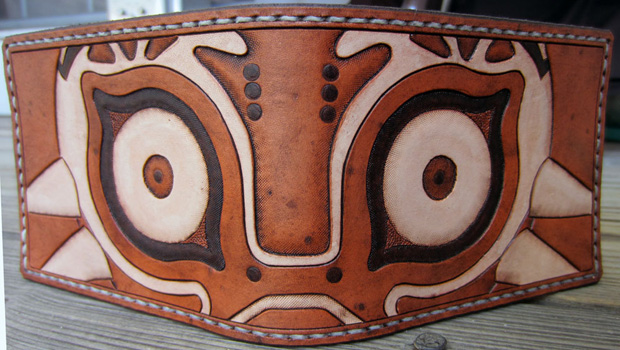 Hand-crafted Majora's Mask wallet is a gift from the gods