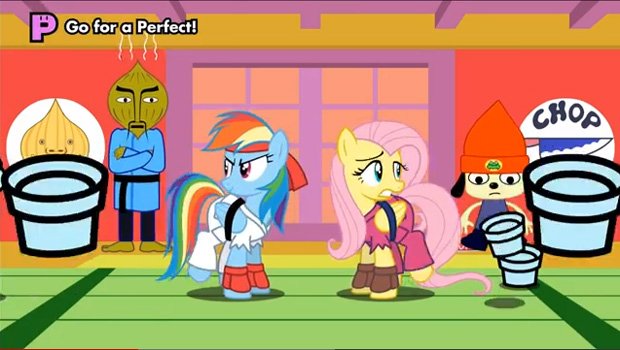 It's a My Little Rhythm PaRappa Pony Heaven freak out