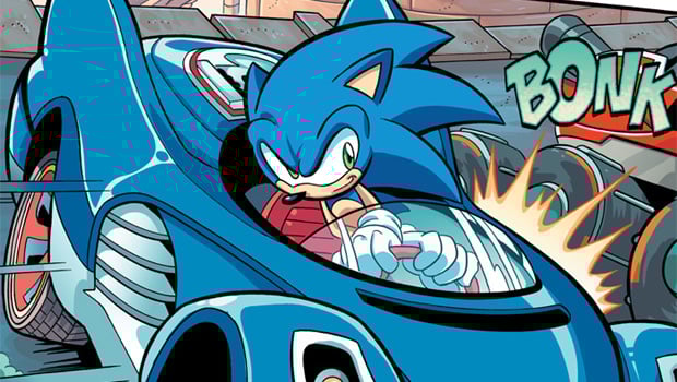 Racing is transformed in Sonic Universe #45