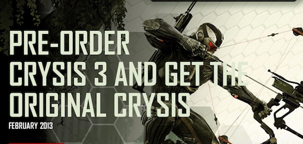 Crysis 3 pre-order gets free original Crysis download