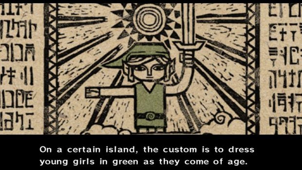 Dad alters text in Wind Waker to turn Link into a girl