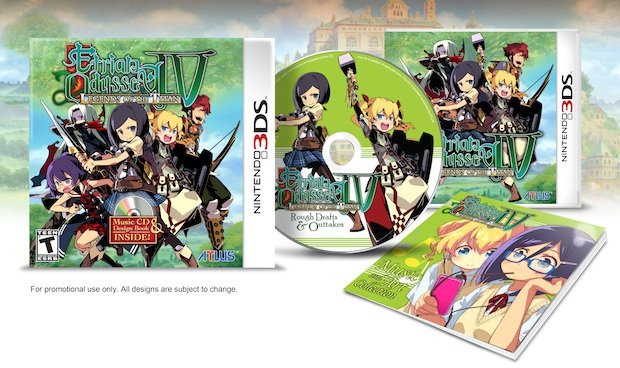 Etrian Odyssey IV art book and CD gift revealed