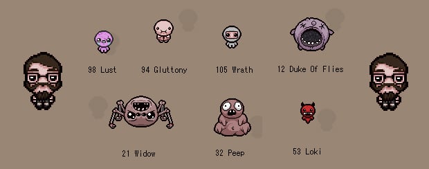 Binding of Isaac: Rebirth's cast gets fleshed out