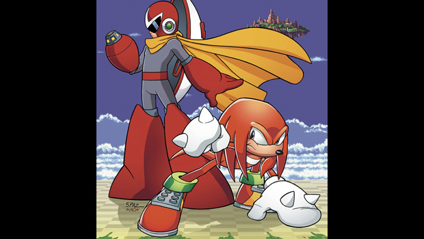 Knuckles rocks the spotlight in Archie Sonic #244