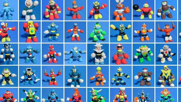 Mega fan recreates every Mega Man Robot Master with clay