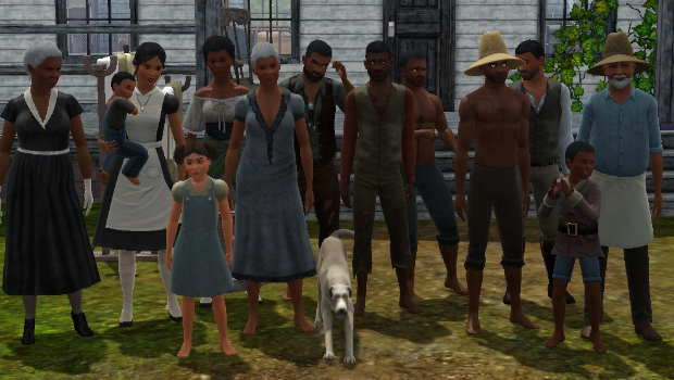 Gamer crafts slave-era tropical plantation in The Sims 3