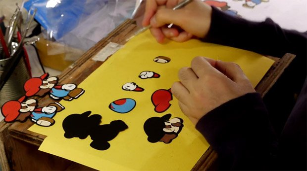 See how Paper Mario was brought to life for a commercial