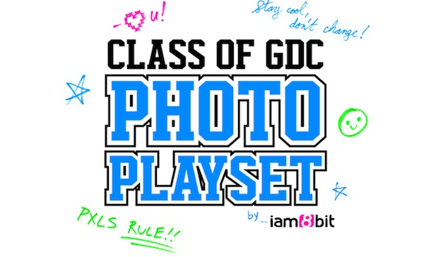 Just like High School: iam8bit's Class of GDC photo opp