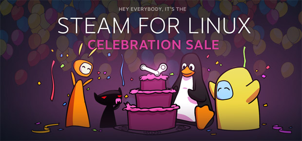 Steam Linux client launches with 50+ games on sale