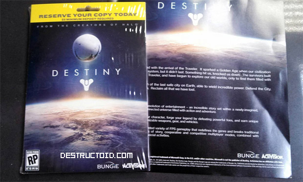 Best Buy pre-order materials reveal info on Destiny