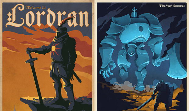 Pay tribute to Tarkus and Solaire with Dark Souls posters