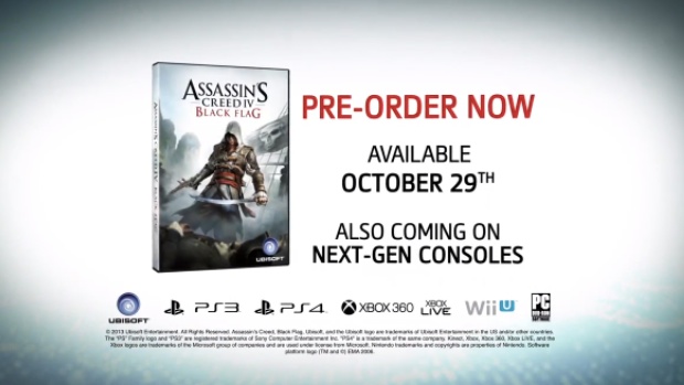 Assassin's Creed IV is on next-gen consoles, Oct. 29