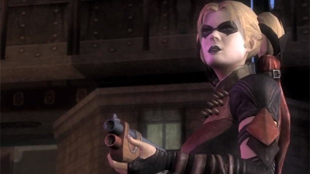Harley Quinn is a hero in Injustice: Gods Among Us