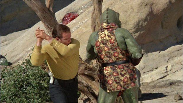 William Shatner fights a lizard for Star Trek: The Game