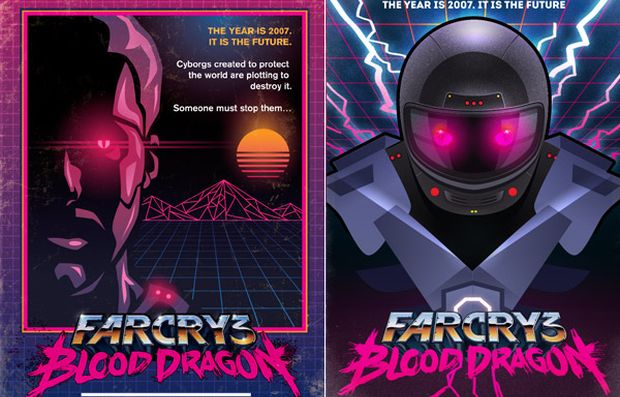 Even the concept box art for FC3: Blood Dragon is amazing