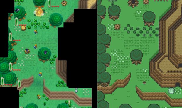 Let's compare the old Link to the Past map to the new one