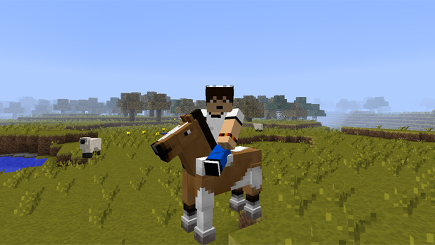 Minecraft now has rideable horses and donkeys