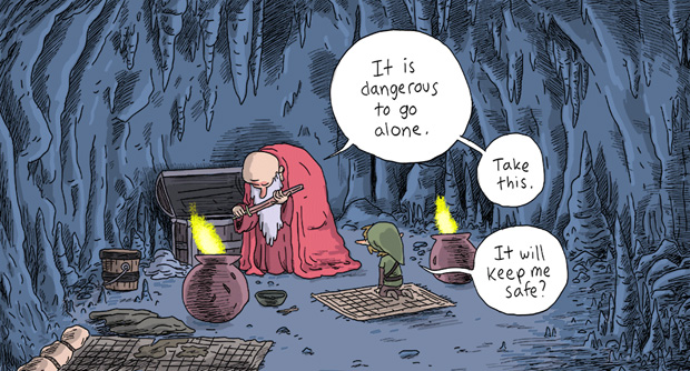 It's dangerous to go alone