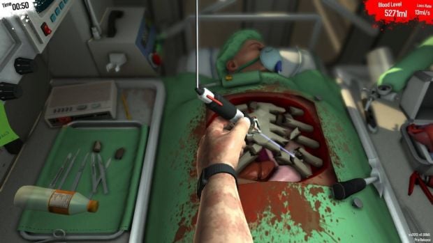 This Surgeon Simulator cake is super gross