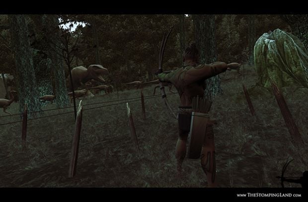 Hunt and eat dinosaurs in The Stomping Land