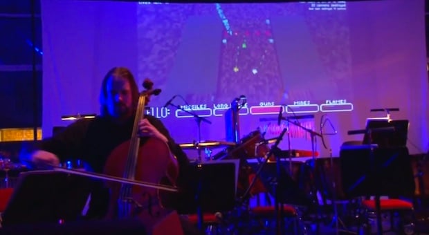 Cello Fortress uses a cello as a controller