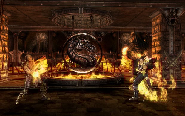 Two whole screenshots of Mortal Kombat on PC