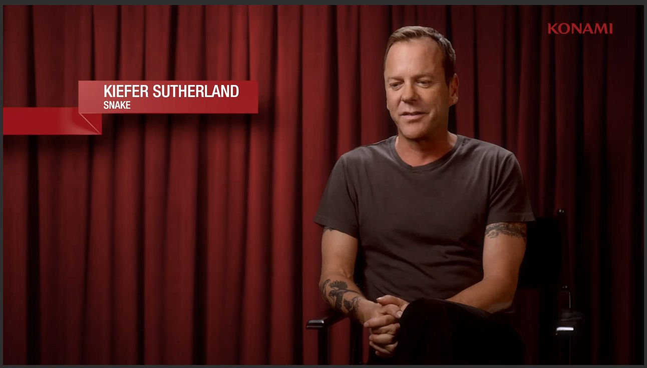 Kiefer Sutherland is Snake in Metal Gear Solid V
