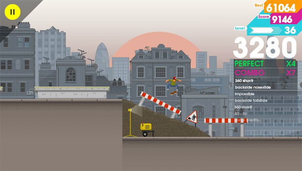 One more try! OlliOlli does 2D skateboarding well