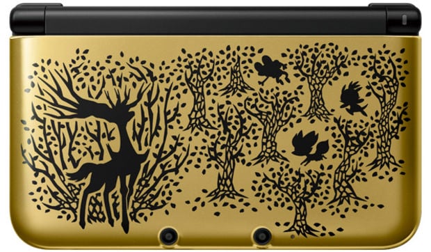 These blue and gold Pokemon X & Y 3DS XLs are beautiful
