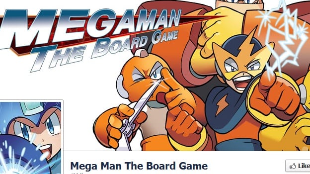 Mega Man Board Game Facebook page opens
